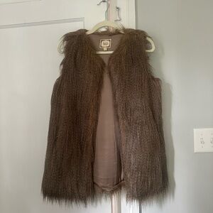 Black Swan fur vest